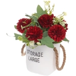 Цветочная композиция «Мечта» 10*20см Хризантемы бордовые