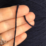 NINENTYIVE - Filpucci; 95% кашемир, 5% меринос; 280м/100гр; col.589 Blue navy, цвет: сине-черный меланж; есть мал. бобинка 95гр. S919