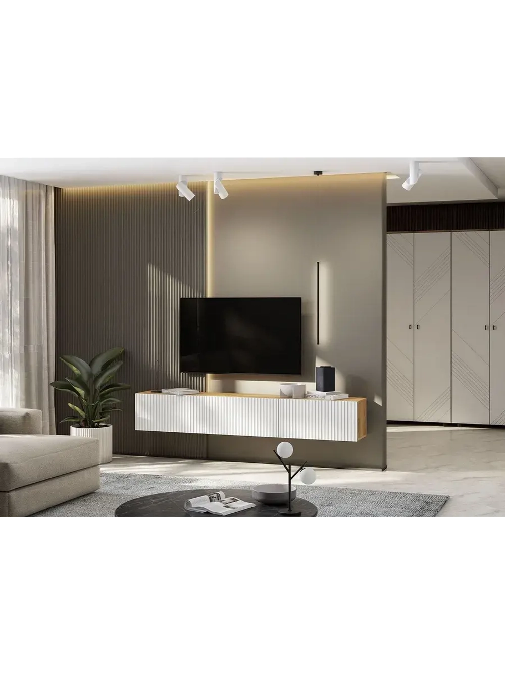 Шкаф для одежды распашной Белый 80х46х210 см