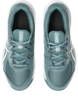 Детские теннисные кроссовки Asics Gel-Game GS Clay/OC - foggy teal/white