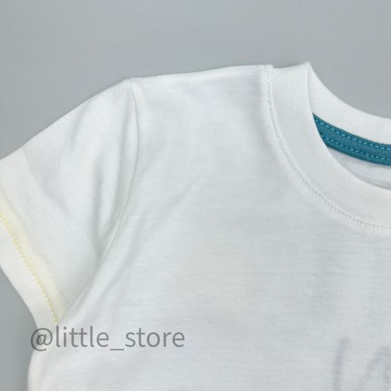 Комплект хлопковый "Fun" белый/бирюзовый