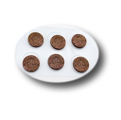 Форма для шоколада ФИШКИ ДЕНЬГИ, пластик