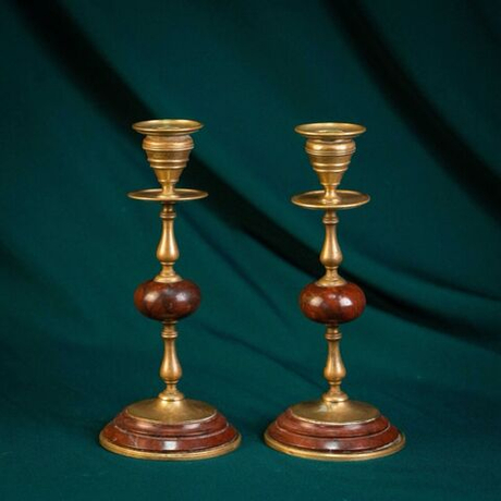 Винтаж: Пара бронзовых подсвечников