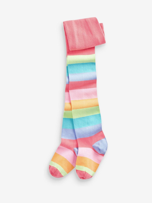 Колготки хлопковые для девочки Next D86-507, Розовый, Голубой, Оранжевый