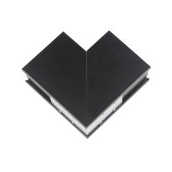 UBX-MS22-35 BLACK Коннектор для накладных магнитных шинопроводов. 35мм. Угловой. Вертикальный. Черный. ТМ Uniel