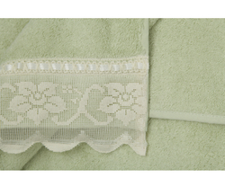 Полотенце 60х110 Old Florence Buratto зеленое