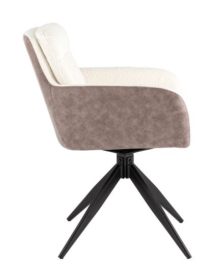 Стул вращающийся Wick молочный тэдди