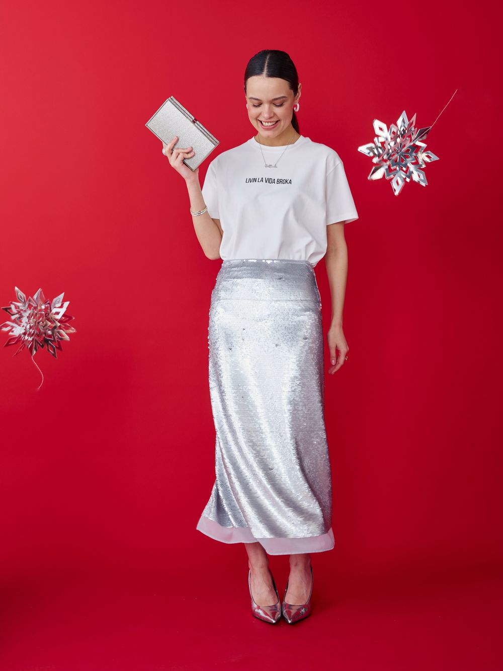 ЮБКА В ПАЙЕТКАХ SILVER