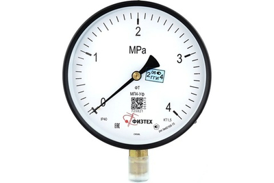 Манометр МП4-Уф 0-4 МПа кт.1,5 d.160 IP40 M20*1,5 РШ