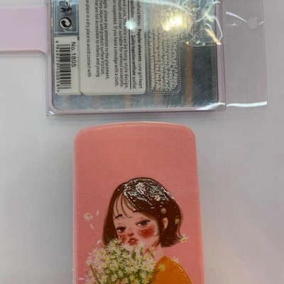 Зеркало косметическое "ЭЛЛИ", микс 4 дизайна, 23,4*12см