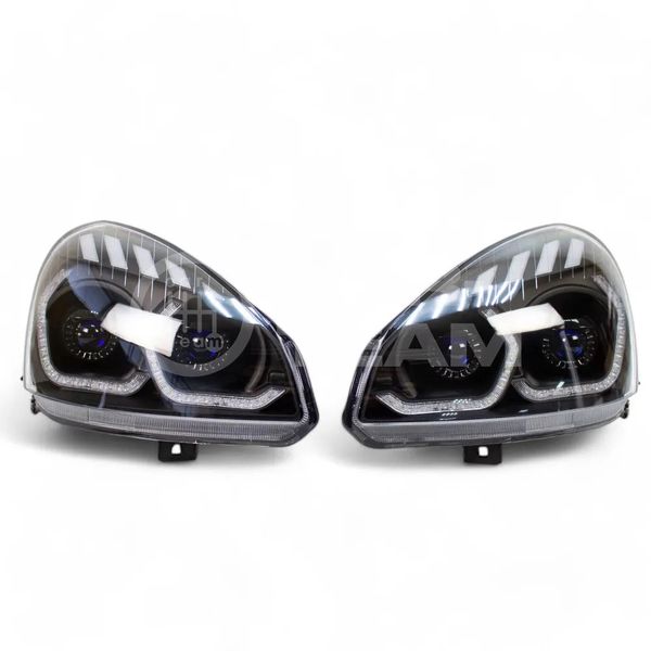 Фары Лада Приора передние в стиле BMW (ver.2) с 4-мя Bi LED модулями 1,8 дюйма