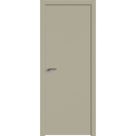 Фото межкомнатной двери экошпон Profil Doors 1E шеллгрей глухая кромка ABS в цвет двери без зарезки