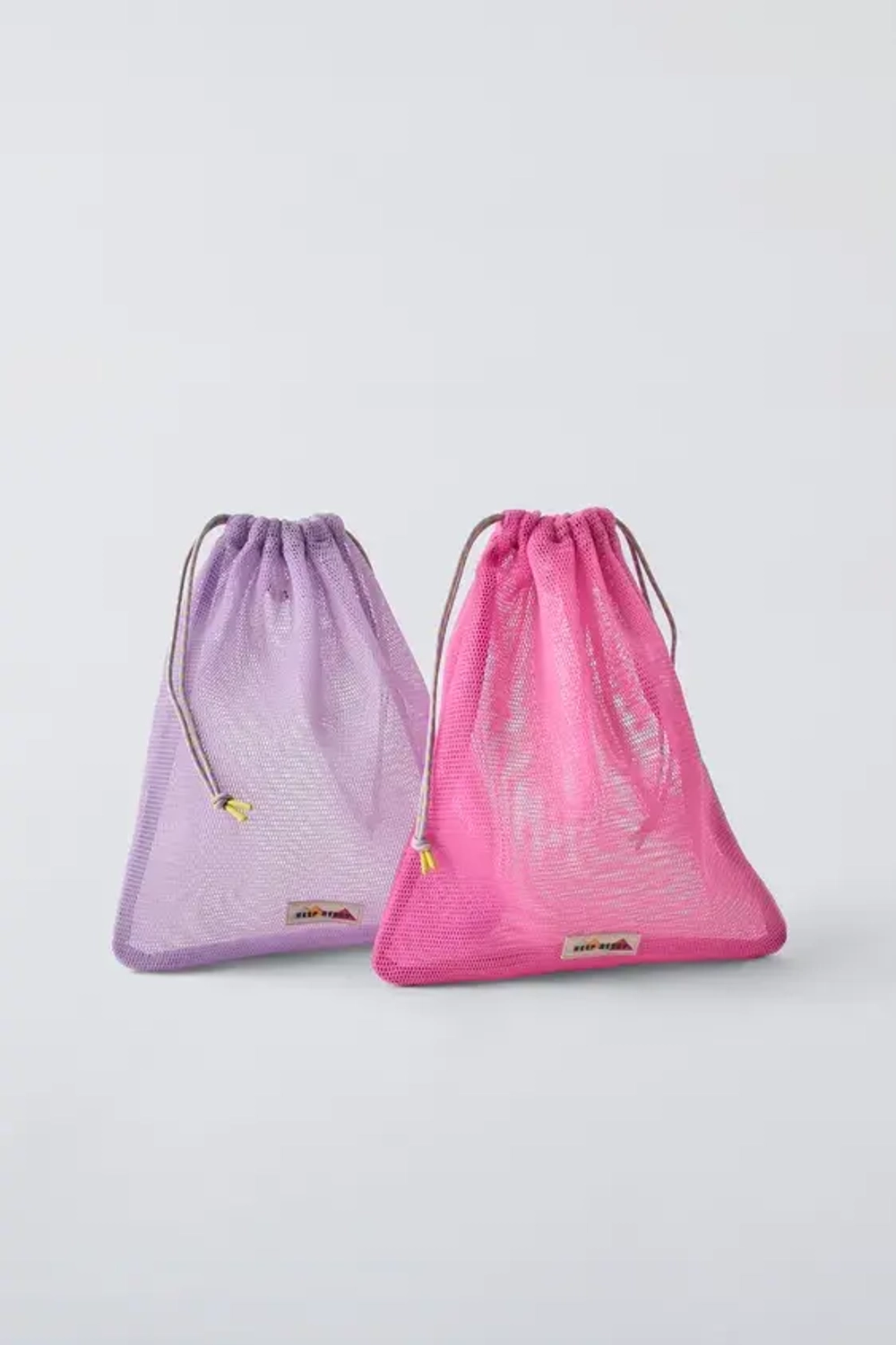 ZARA НАБОР РАЗНОЦВЕТНЫХ СЕТЧАТЫХ СУМОК, РАЗНОЦВЕТНЫЙ