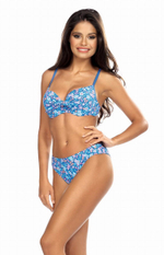 Раздельный купальник в цветочек (Размер: 95E/46) (Цвет: голубой)