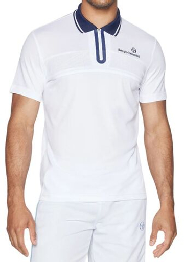 Мужское теннисное поло Sergio Tacchini Specchio Polo Shirt - белый