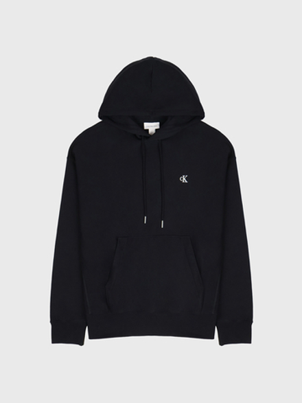 Худи Calvin Klein Premium Terry Relaxed Monogram Fleece Hoodie Black