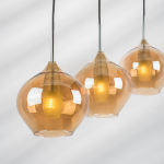 803043 Подвес PENTOLA 1х25W G9 ХРОМ/ЯНТАРЬ