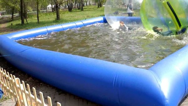 Бассейн ПВХ для водных атракционов 10м х 10м
