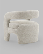 Кресло лаунж Bones серебристый