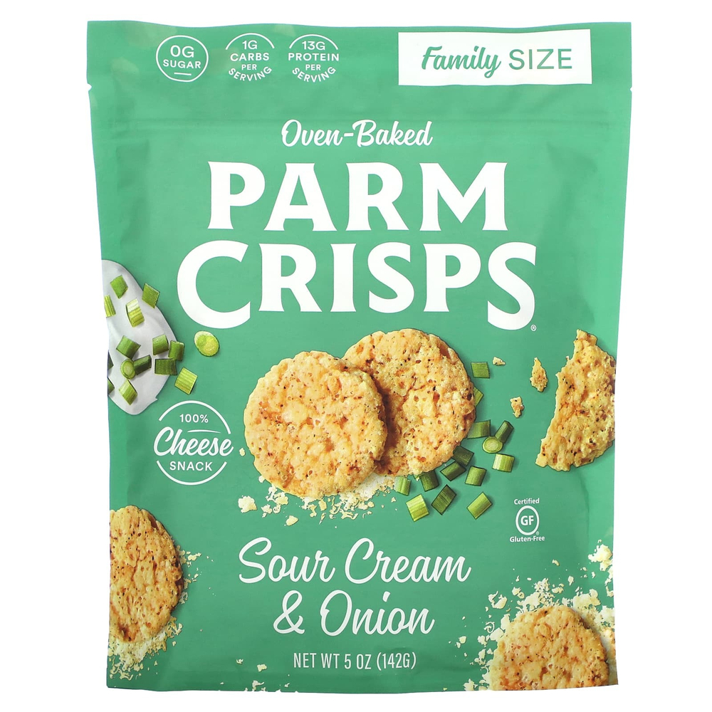 ParmCrisps, запеченные в духовке, сметана и лук, 142 г (5 унций)