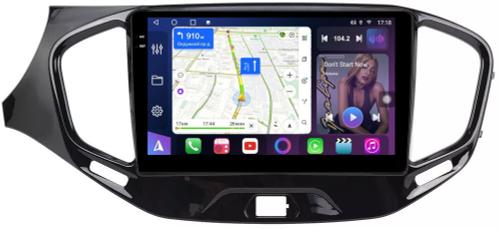 Магнитола для Lada Vesta 2015-2022, Vesta Cross (штатная КЗВ) - FarCar S500-TS10 монитор 9.5" QLED на Android 14, Быстрая, CarPlay, 4G SIM-слот