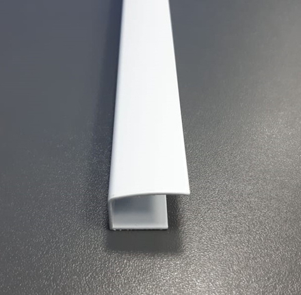 Направляющая C-образная алюминиевая Uni 2, цвет белый (Россия)