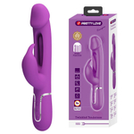 Фиолетовый вибратор-кролик с функцией фингеринга Kampas - 23,2 см. (Цвет: фиолетовый)