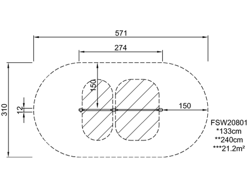 Турник с лестницей Pro, со знаком безопасности