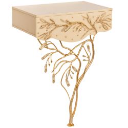 Консоль Oliva Branch (Олива Бранч) Айвори Мраморное золото