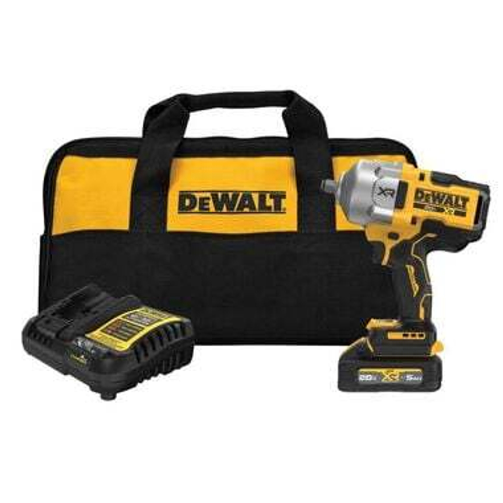 DEWALT 20V MAX XR 1/2 Inch Impact Wrench with Hog Ring Kit