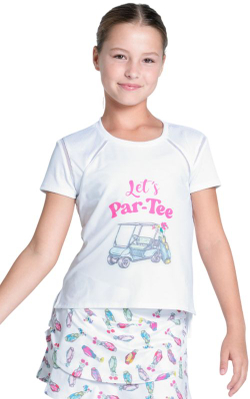 Футболка для девочки Lucky in Love Girls Let's Par Short Sleeve