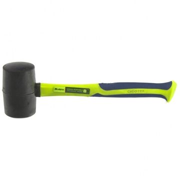 Киянка резиновая, 680г., черная резина, фибергласовая рукоятка Сибртех 11165