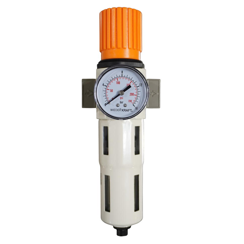 WDK-7730FA Фильтр-масловлагоотделитель 3/8" 5 мкм, 16 бар, с регулятором давления и автоматическим сбросом