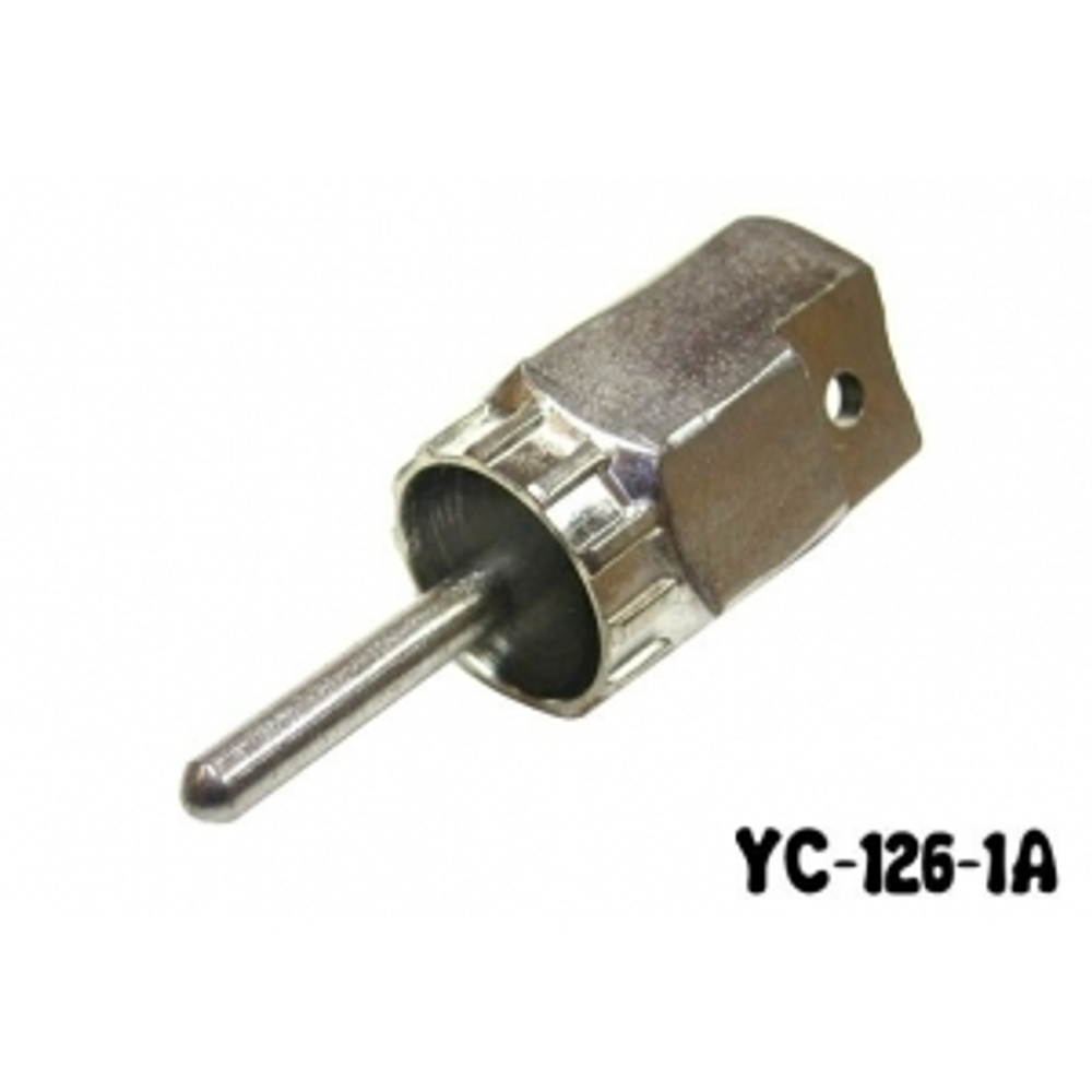 Съемник кассеты BikeHand YC-126-1A BK с штырем, под ключ или 1/2" вороток
