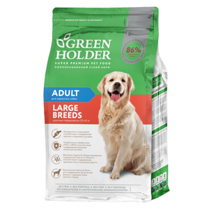 Уценка! Повр.упак. / Сухой корм Green Holder для собак крупных пород