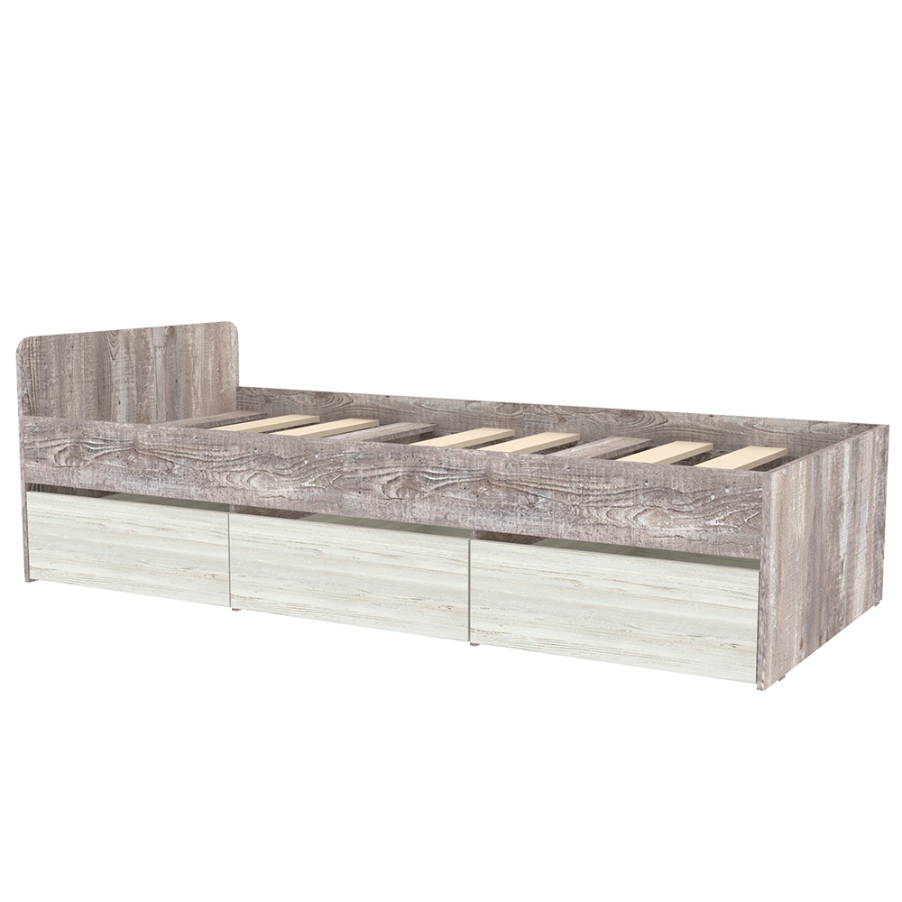 Кровать односпальная КарИВи КИВи Бетон Винтерберг