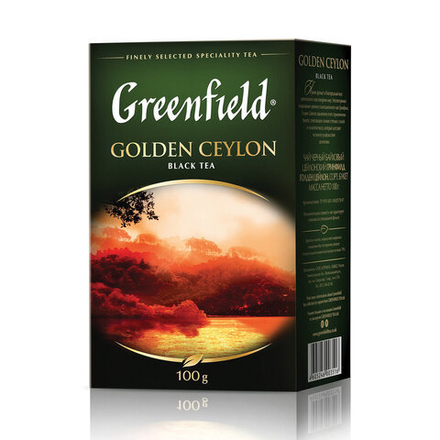 Чай GREENFIELD Golden Ceylon черный  листовой 100 г карт.упак.