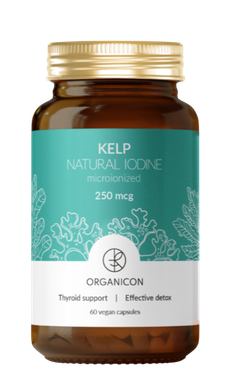 Liposomal Vitamins KELP Natural Iodine 250 mcg 60 veg caps , Келп ,Природная форма йода , Йод