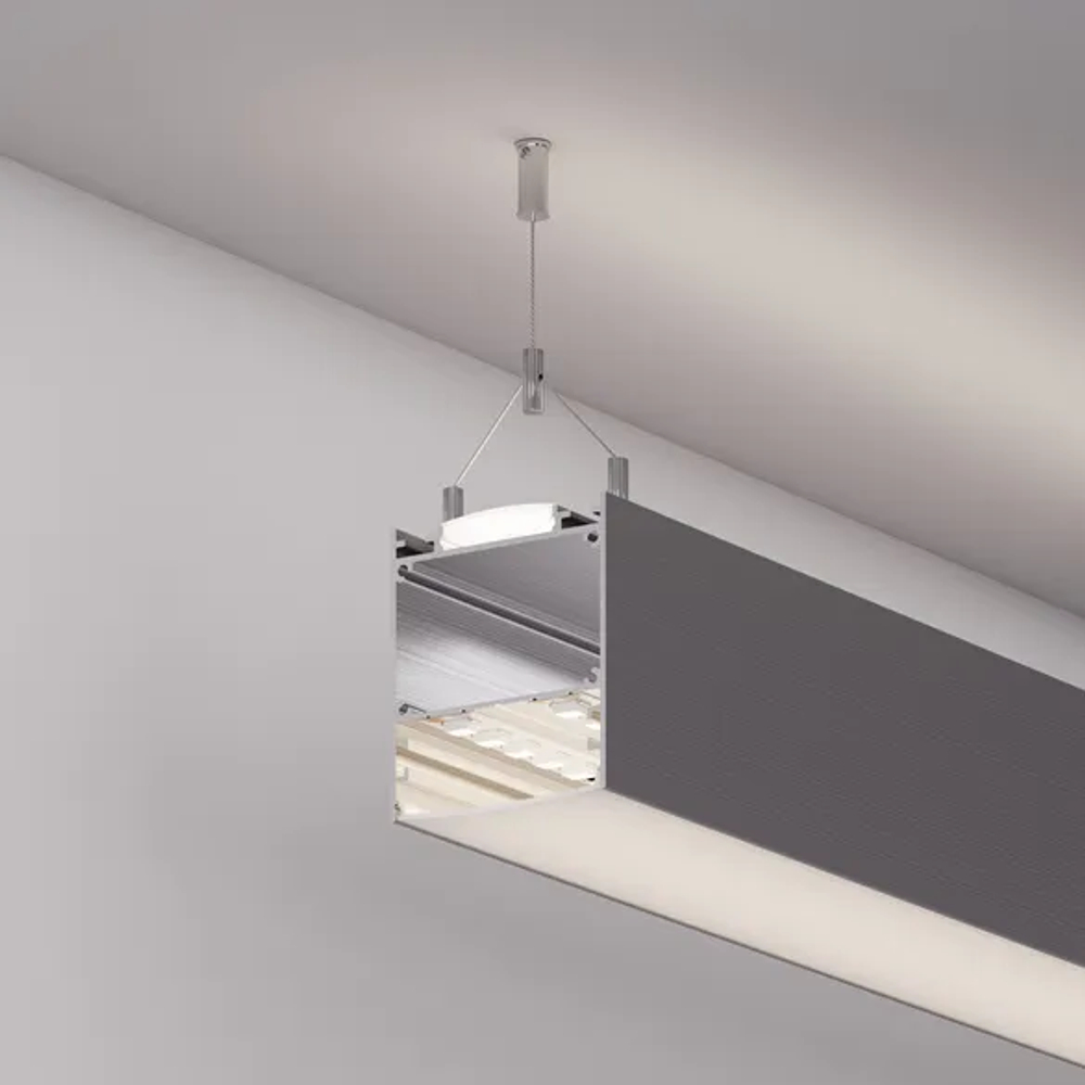 Профиль LINE-6070-2000 ANOD BLACK (Arlight, Алюминий) 046402