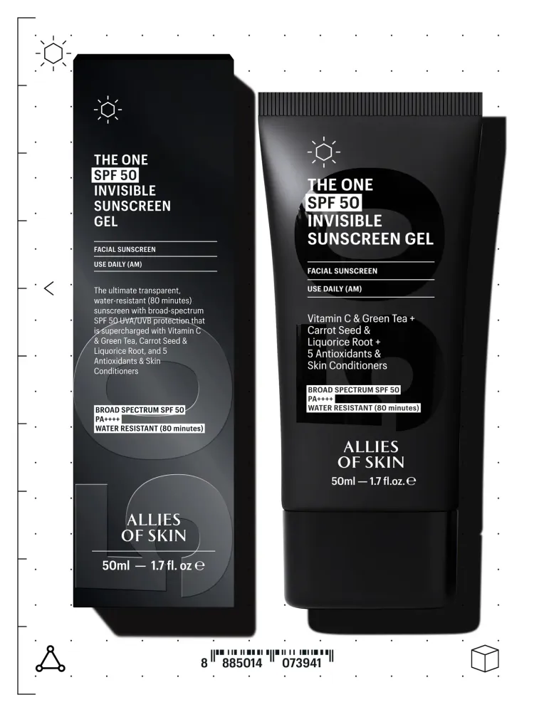 Allies of Skin The One SPF50 Invisible Sunscreen Gel 50 ml