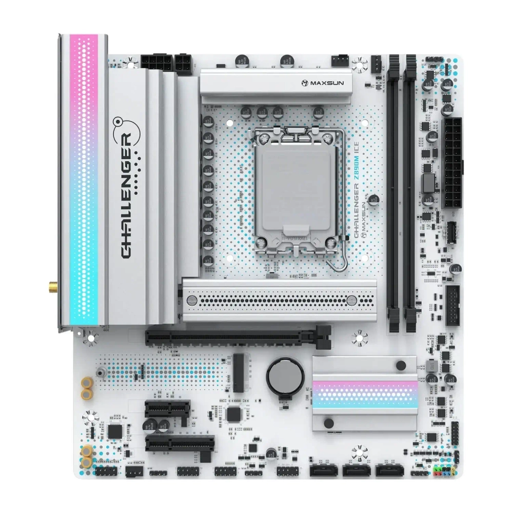 Материнская плата MaxSun Challenger Z890M WIFI ICE (MS-Challenger Z890M WIFI ICE)