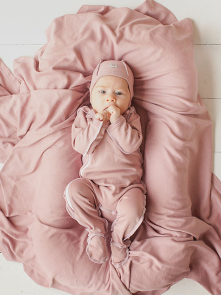 Комбинезон Mjölk Sleep and Play Desert Rose, швы наружу