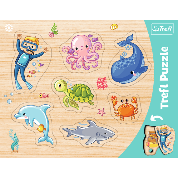 Puzzle &quot;Frame Shaped Puzzles&quot; - Underwater world / Trefl