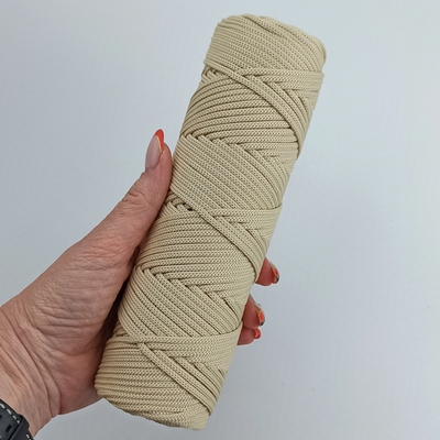 Полиэфирный шнур круглый 3 мм Бежевый