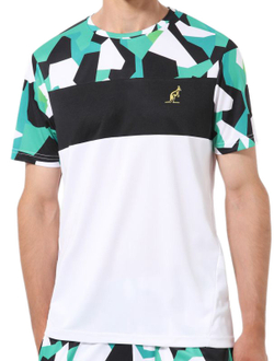 Мужская теннисная футболка Australian T-shirt Ace Camo Print - bianco/altro colore