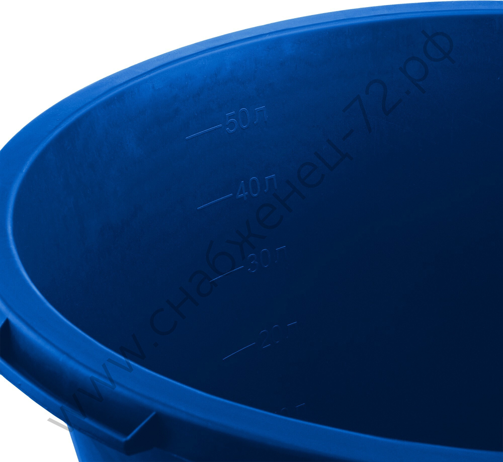 ЗУБР 60 л, первичный высокопрочный пластик, Усиленный круглый строительный таз, МАСТЕР (06094-65)