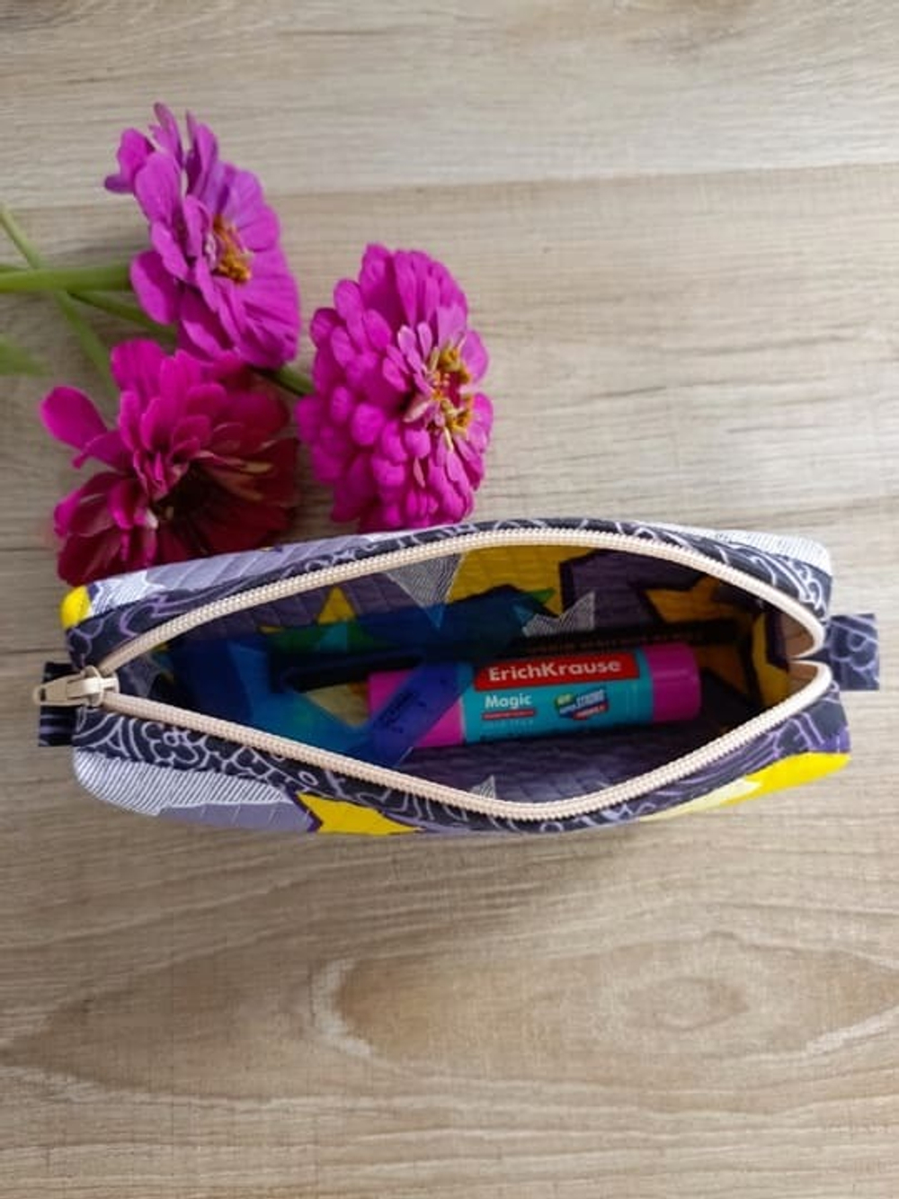 Текстильный органайзер для мелочей / косметичка/ пенал