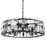 713287 Люстра NOVARA 8x40W E14 ЧЕРНЫЙ МАТОВЫЙ