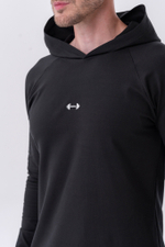 Кофта LONG-SLEEVE T-SHIRT WITH A HOODIE 330
Черная