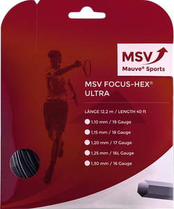 Теннисные струны MSV Focus Hex Ultra (200 m) - черный